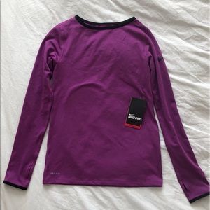 nike pro hyperwarm training long sleeve
